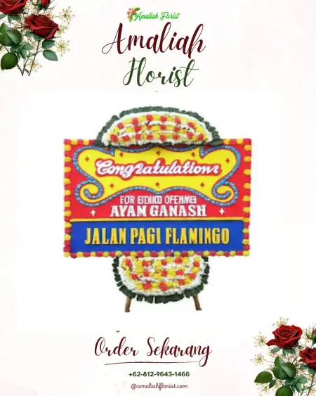 Sewa Papan Bunga Rocek